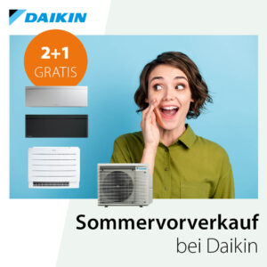 Daikin Aktion 2+1 Gratis bei Innenteilen
